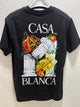 Casablanca " Logo'd " T-Shirt styled in Black for Spring&Summer 2025