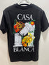 Casablanca " Logo Print" T-Shirt styled in Black for Spring&Summer 2025