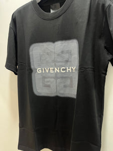 Gvnchy " Logo Front Printed" T-Shirt with styled in Black Spring&Summer Collection 2025