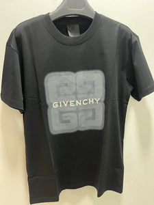 Gvnchy " Logo Front Printed" T-Shirt with styled in Black Spring&Summer Collection 2025