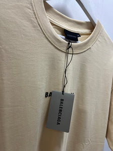 Blncg "LOGO" Printed T-Shirt styled in Beige for Spring&Summer 2025
