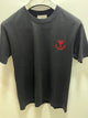 Ami " Logo Embroidered" Tee styled in Black for Spring&Summer 2025