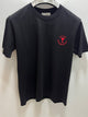 Ami " Logo Embroidered" Tee styled in Black for Spring&Summer 2025