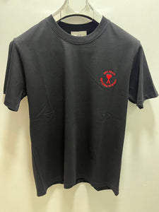 Ami " Logo Embroidered" Tee styled in Black for Spring&Summer 2025