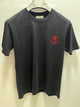 Ami " Logo Embroidered" Tee styled in Black for Spring&Summer 2025