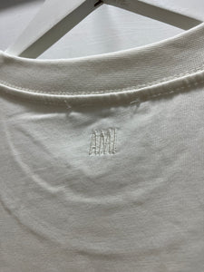 Ami " Logo Embroidered" Tee styled in White for Spring&Summer 2025