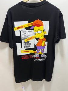 Off White "Bart Print" T-Shirt styled in Black for Spring&Summer 2025