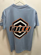 Gucci " Logo Printed " T-Shirt styled in Blue Spring&Summer 2025