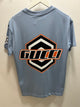 Gucci " Logo Printed " T-Shirt styled in Blue Spring&Summer 2025