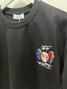 Off White "Kaws Print"  T-Shirt styled in Black for Spring&Summer 2025
