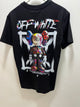 Off White "Kaws Print"  T-Shirt styled in Black for Spring&Summer 2025