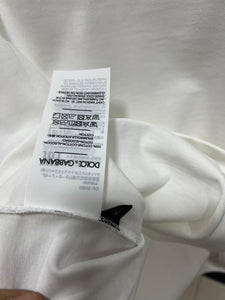 D&G "LOGO EMBROIDERED " T-Shirt styled in White for Spring&Summer 2025