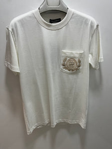 D&G "LOGO EMBROIDERED " T-Shirt styled in White for Spring&Summer 2025