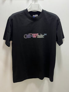 Off White "3D Graffiti Print"  T-Shirt styled in Black for Spring&Summer 2025