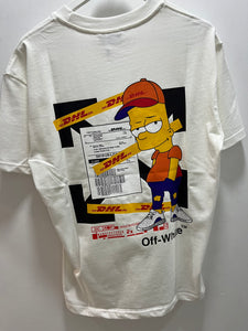 Off White "Simpsons Printed" T-Shirt styled in White for Spring&Summer 2025