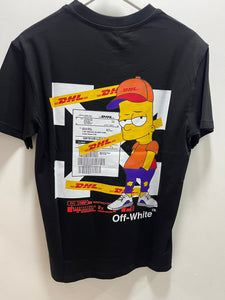 Off White "Simpsons Printed" T-Shirt styled in Black for Spring&Summer 2025