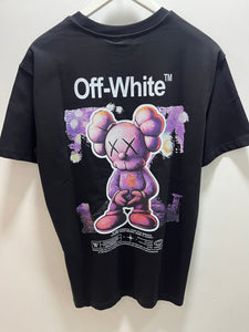 Off White "Kaws Printed" T-Shirt styled in Black for Spring&Summer 2025