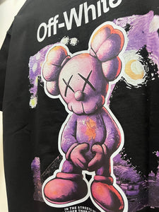 Off White "Kaws Printed" T-Shirt styled in Black for Spring&Summer 2025