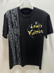 LV "Half Chained LV" T-Shirt styled in Black for Spring&Summer 2025