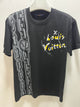 LV "Half Chained LV" T-Shirt styled in Black for Spring&Summer 2025