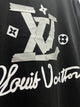 LV " Graphic Logo Printed "T-Shirt styled in Black for Spring&Summer 2025