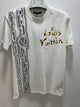 LV "Half Chained LV" T-Shirt styled in White for Spring&Summer 2025