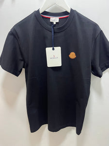 Mnclr "Logo Embroidered" T-Shirt styled in Black for Spring&Summer Collection of 2025