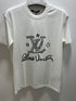LV " Graphic Logo Printed "T-Shirt styled in White for Spring&Summer 2025