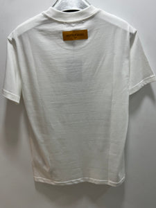 LV " Graphic Logo Printed "T-Shirt styled in White for Spring&Summer 2025