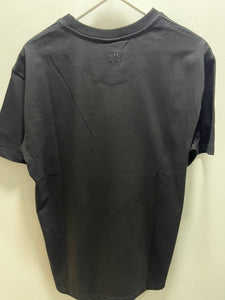 Ami " Logo PLUGGED" Tee styled in Black for Spring&Summer 2025