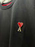 Ami " Logo PLUGGED" Tee styled in Black for Spring&Summer 2025
