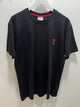 Ami " Logo PLUGGED" Tee styled in Black for Spring&Summer 2025