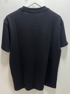 Ami " Logo Embroidered " Tee styled in Black for Spring&Summer 2025