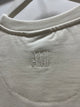 Ami " Logo PLUGGED" Tee styled in White for Spring&Summer 2025