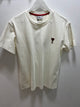 Ami " Logo PLUGGED" Tee styled in White for Spring&Summer 2025
