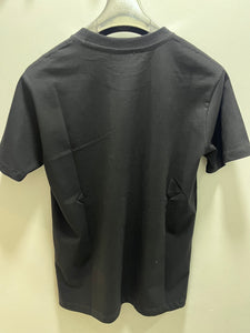 Ami " Logo Embroidered" Tee styled in Black for Spring&Summer 2025