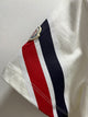 Mnclr "Logo Side Striped" T-Shirt styled in White for Spring&Summer Collection of 2025