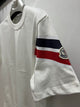 Mnclr "Logo Side Striped" T-Shirt styled in White for Spring&Summer Collection of 2025