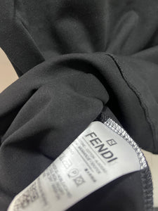 FND "LOGO PRINT" T-Shirt styled in Black for Spring&Summer 2025