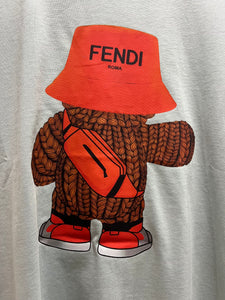 FND "TEDDY PRINT" T-Shirt styled in Blue for Spring&Summer 2025