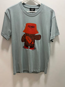 FND "TEDDY PRINT" T-Shirt styled in Blue for Spring&Summer 2025