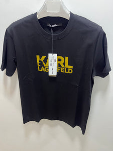 Karl Lagerfeld " Logo Printed " T-Shirt styled in Black for Spring&Summer 2025