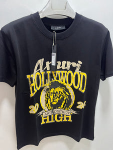 AMIRI " HOLLYWOOD Print" Cotton T-shirt Styled in Black for Spring&Summer 2025