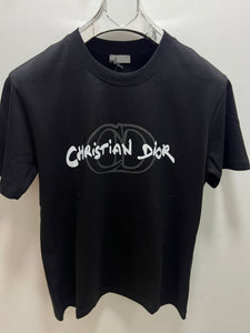 CD " Logo " Printed T-Shirt styled in Black for Spring&Summer 2025