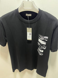 CD "Logo Chest Print" T-Shirt styled in Black for Spring&Summer 2025