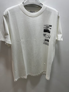 CD "Logo Chest Print" T-Shirt styled in White for Spring&Summer 2025