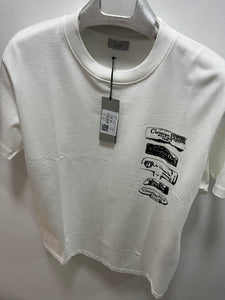 CD "Logo Chest Print" T-Shirt styled in White for Spring&Summer 2025