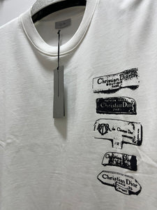 CD "Logo Chest Print" T-Shirt styled in White for Spring&Summer 2025