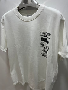CD "Logo Chest Print" T-Shirt styled in White for Spring&Summer 2025