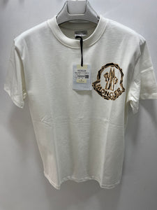 Mnclr "Logo Printed Front" T-Shirt styled in White for Spring&Summer Collection of 2025